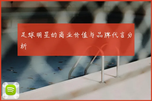 足球明星的商业价值与品牌代言分析