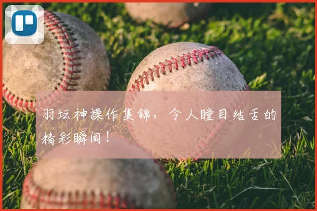 羽坛神操作集锦，令人瞠目结舌的精彩瞬间！